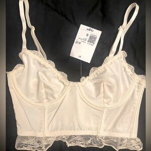 BNWT Forever 21 Vanilla Bustier Lingerie